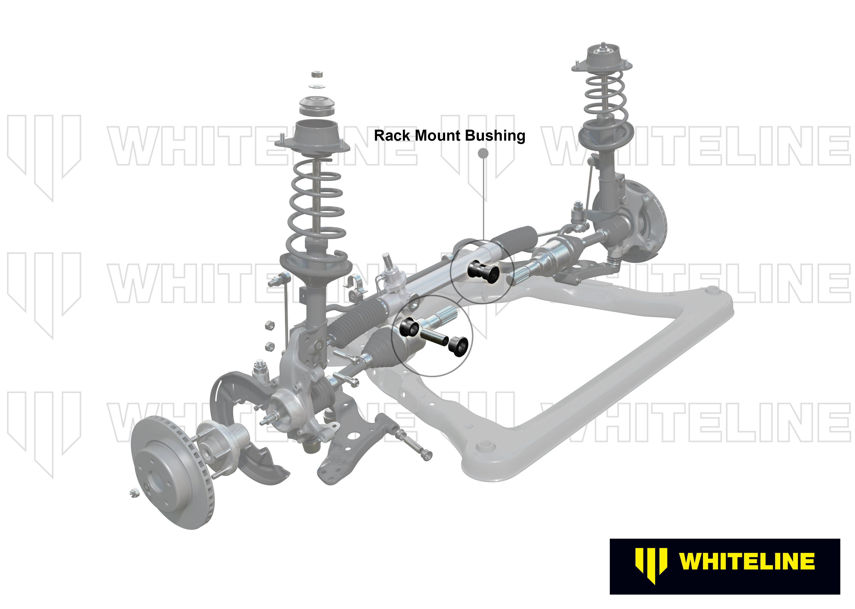 Front Steering - rack and pinion mount bushing