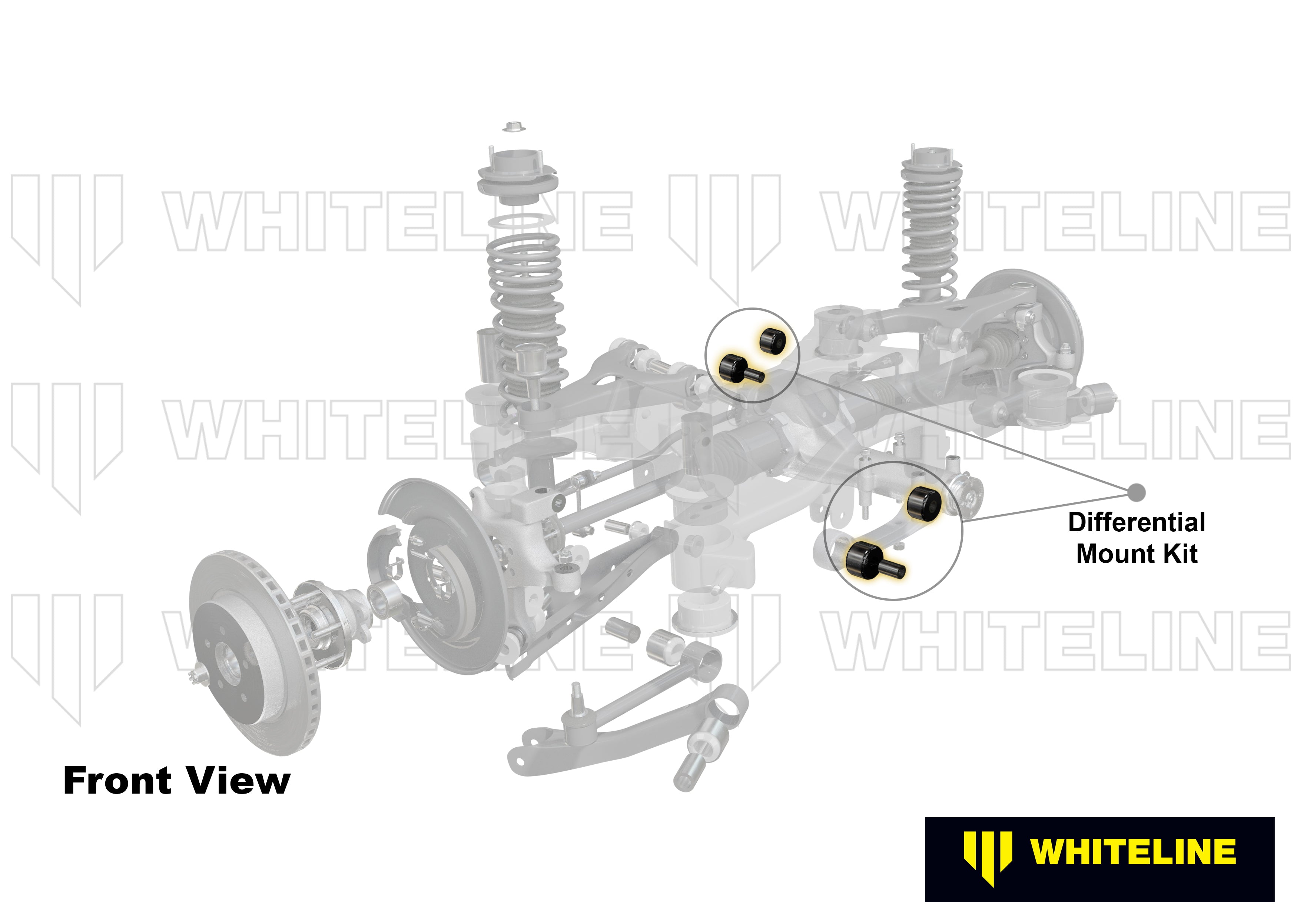 Rear diff mount insert