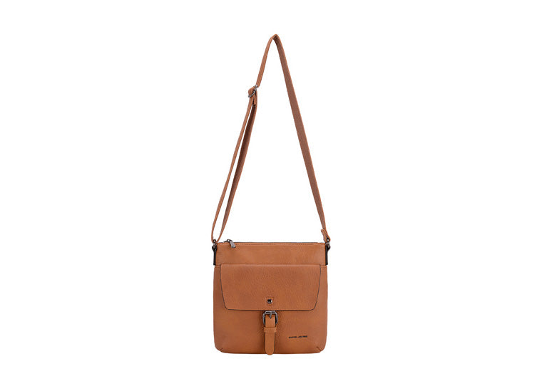 a3) David Jones Tan Cross Body Shoulder Bag – Your Bag Heaven