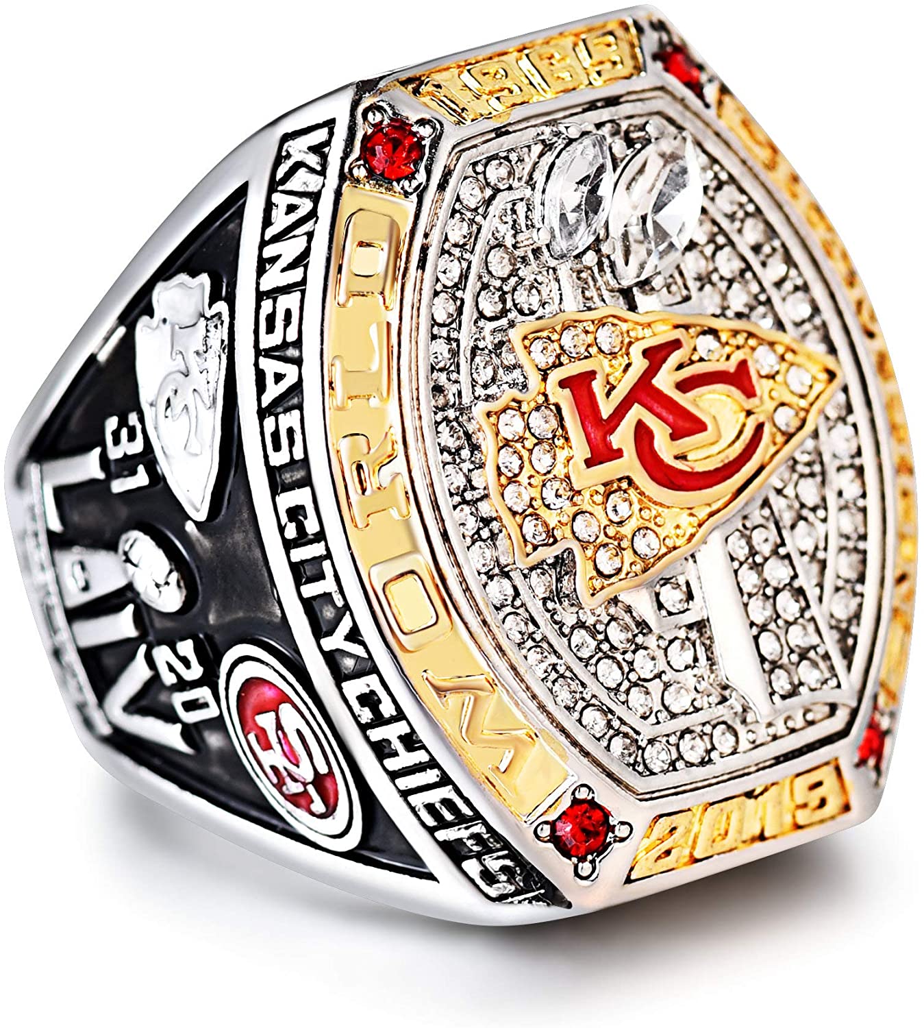 NFL Replica 2019-2020 Kansas City Chiefs Super Bowl Championship Ring ...