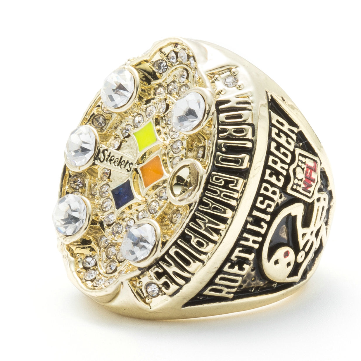 Custom Pittsburgh Steelers 2008 NFL Super Bowl XLIII Championship Ring