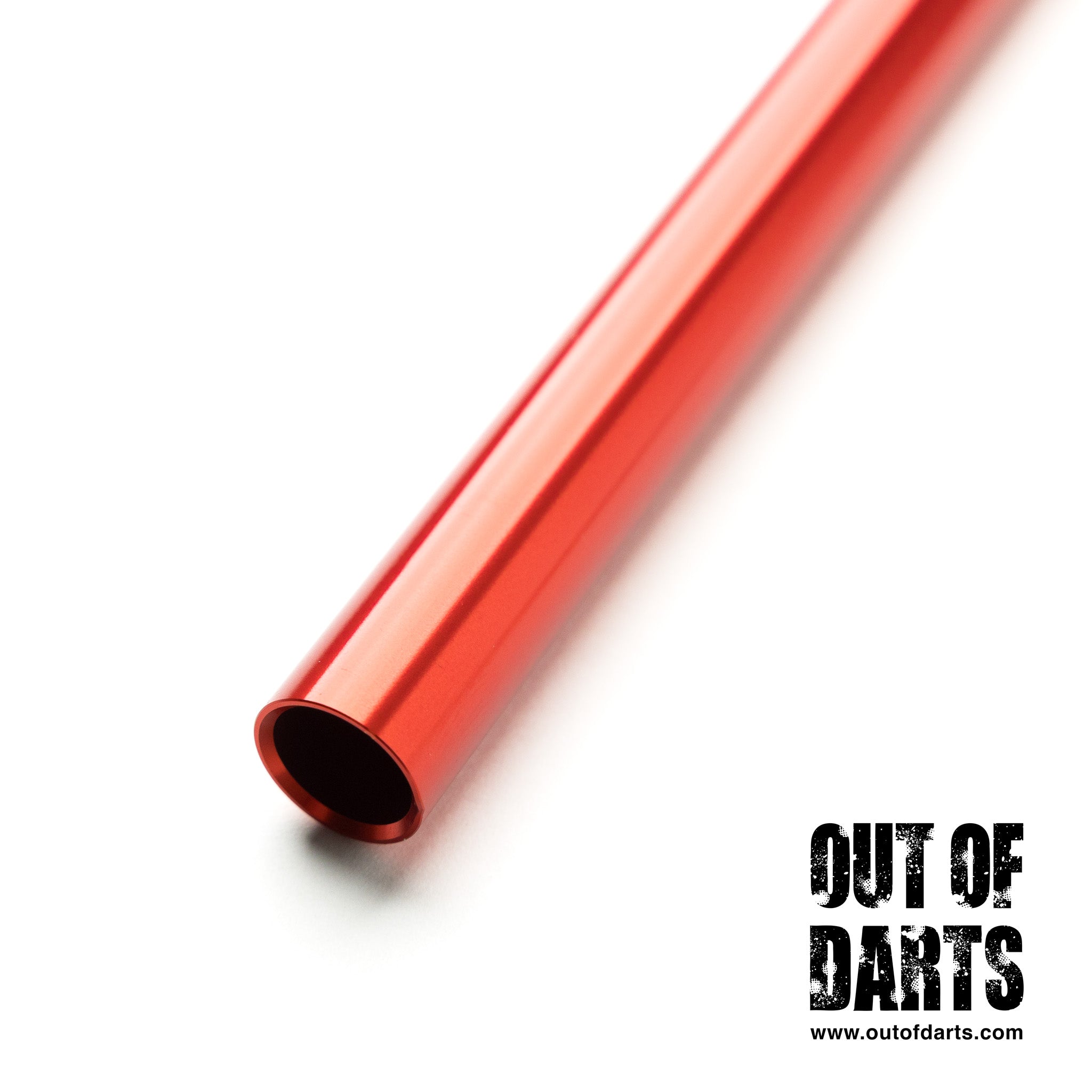 Out of Darts Barrels Kuryaka 13mm Anodized Machined Aluminum Barrel Orange Red detail