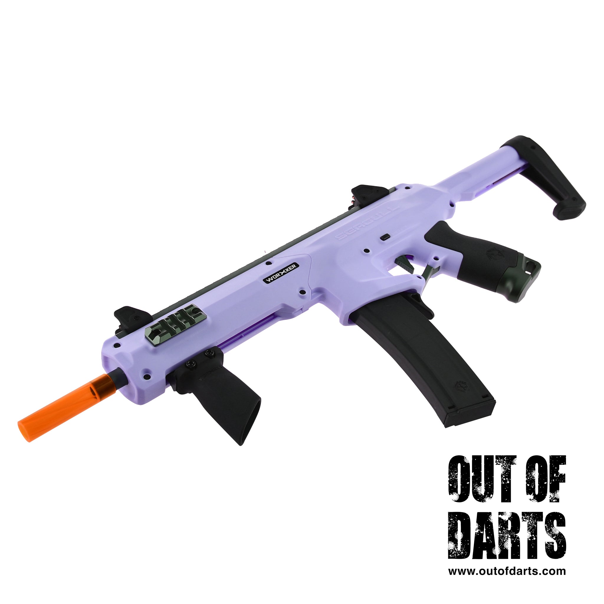 Out of Darts Blasters Shells Worker Seagull CQB Blaster laid down