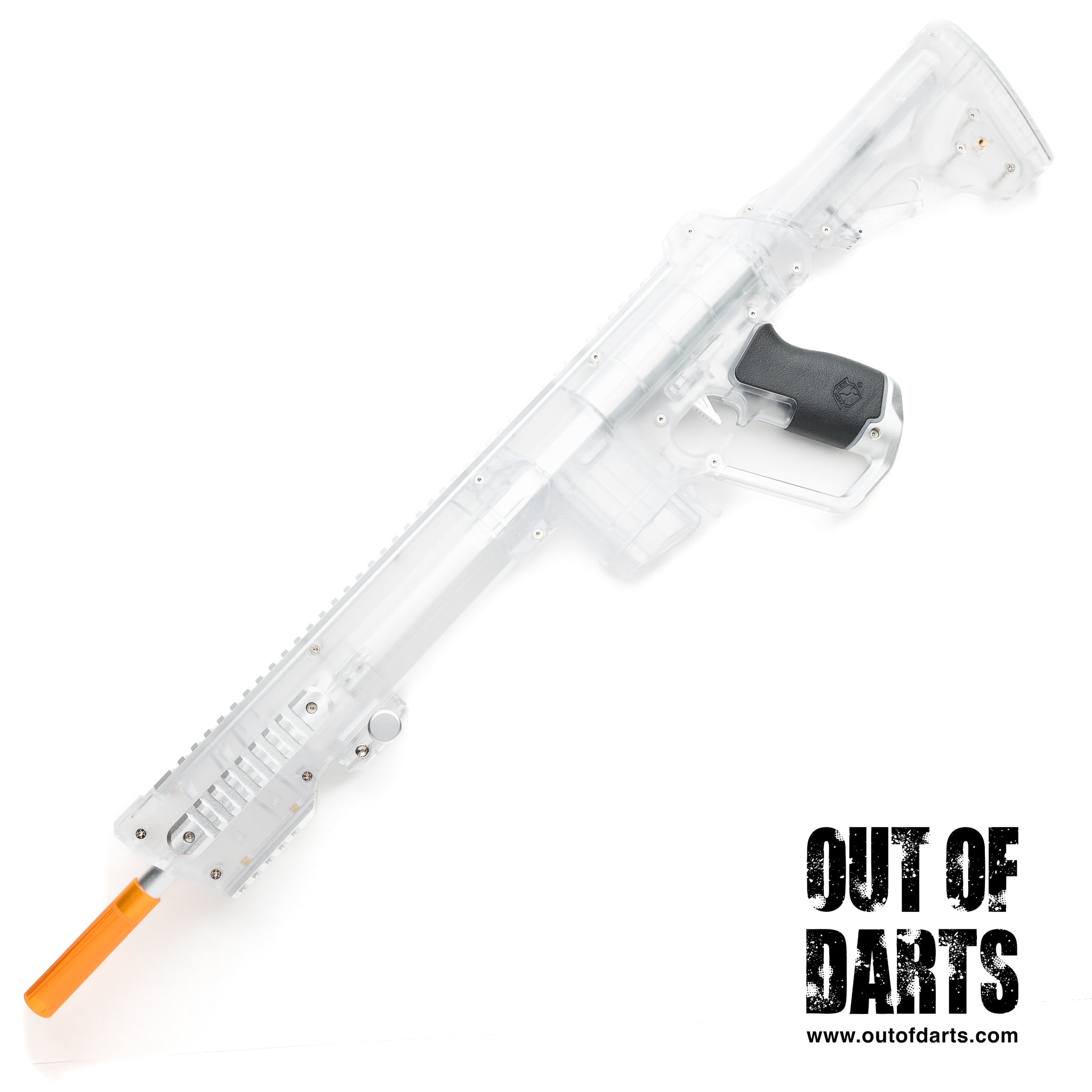 Out of Darts Blasters Springers Worker Harrier Clear Transparent Edition Silver