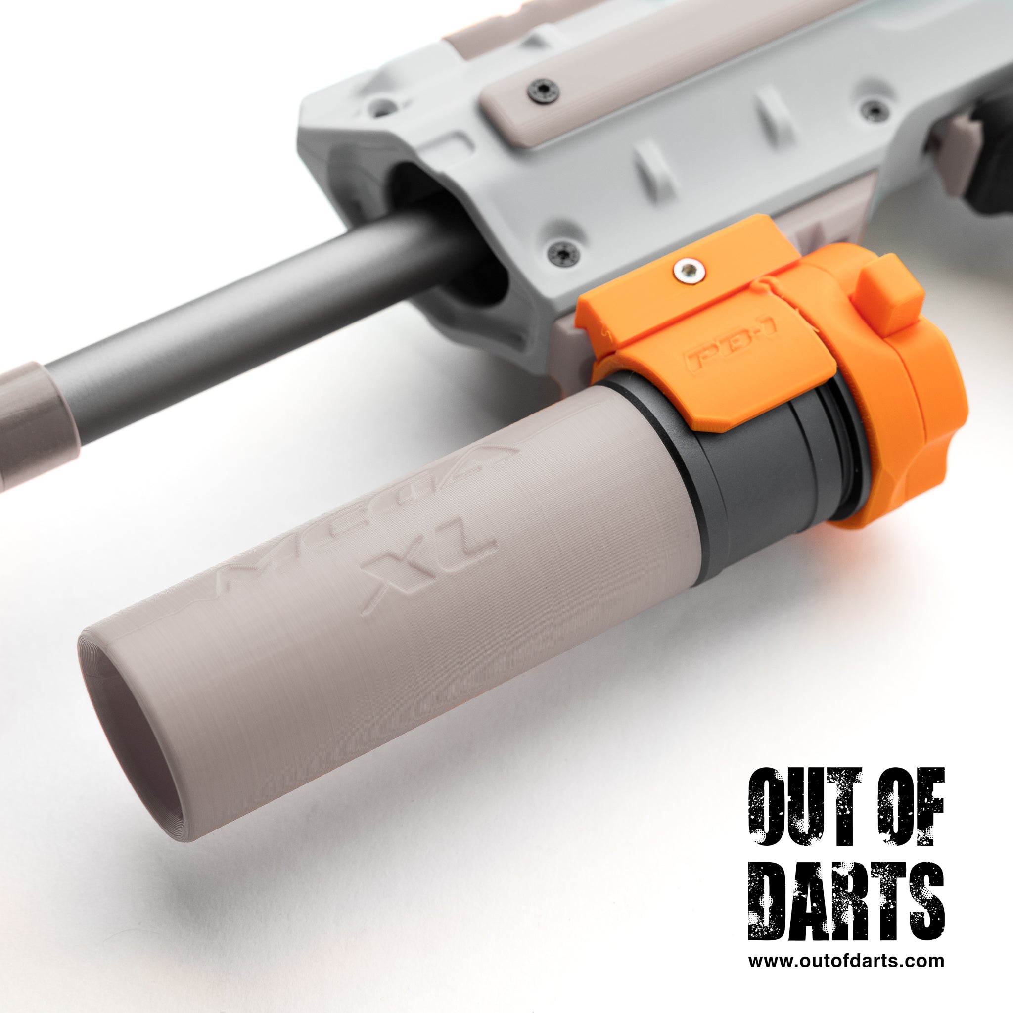 Out of Darts Old Fusion Designs OFD Pico Booper 40MAX Blaster Fully Assembled Blaster on blaster with shell installed detail 59a33c04 ad48 4603 b2b9 fa14b155c2f9