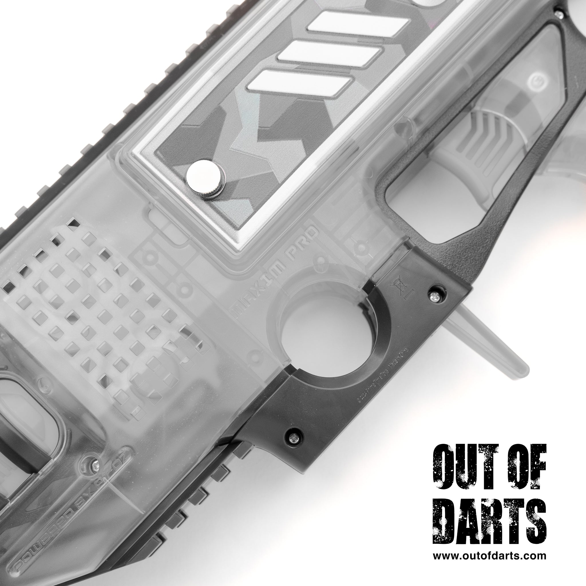 Out of Darts Thumbscrews Maxim Pro Thumb Screw installed in blaster