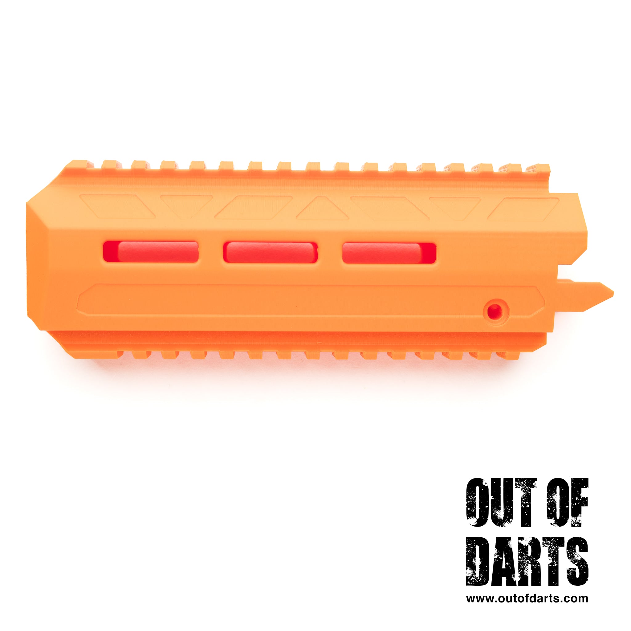Out of Darts Zius BK1s AEB Orange 3D Printed Decorative Muzzle Barrel Shroud
