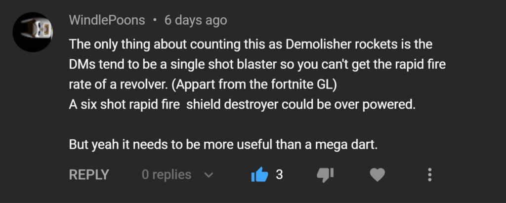 Comment on the Boom Dozer Review about Mega XL being overpowered