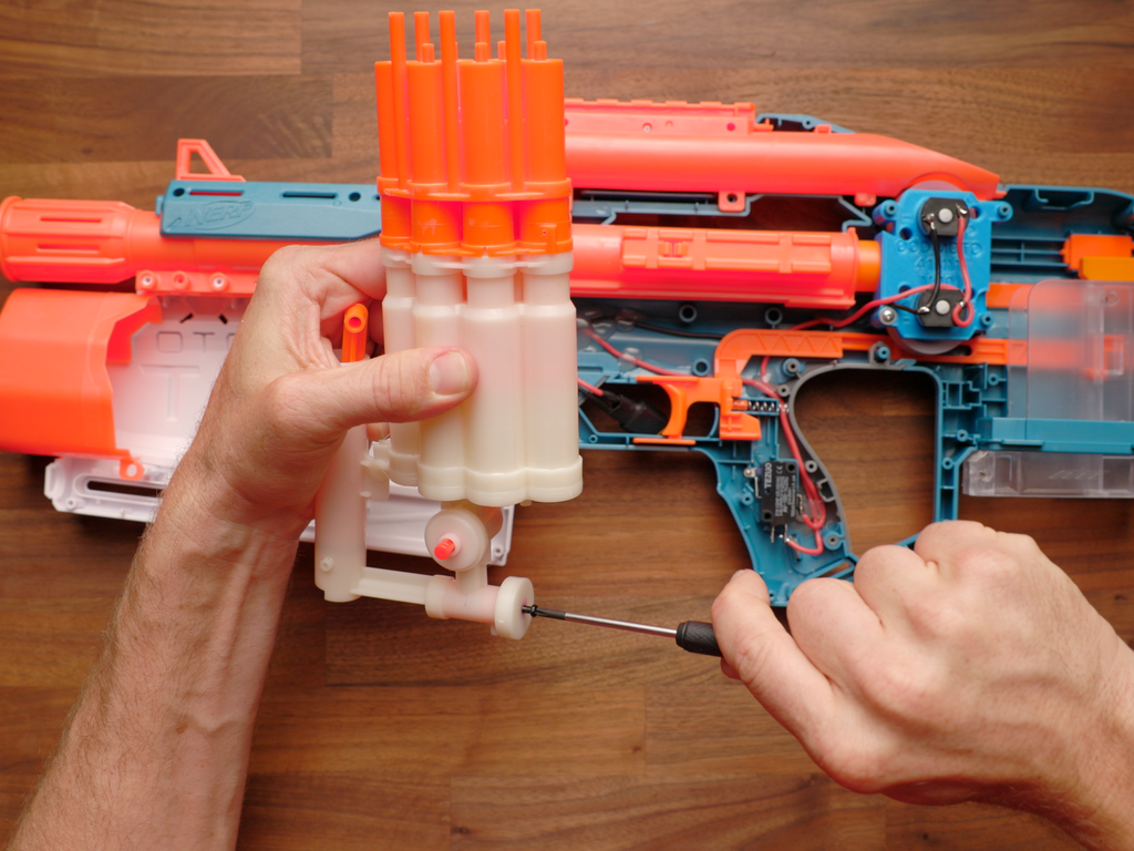 Modding the air blaster is as simple as tightening a screw.