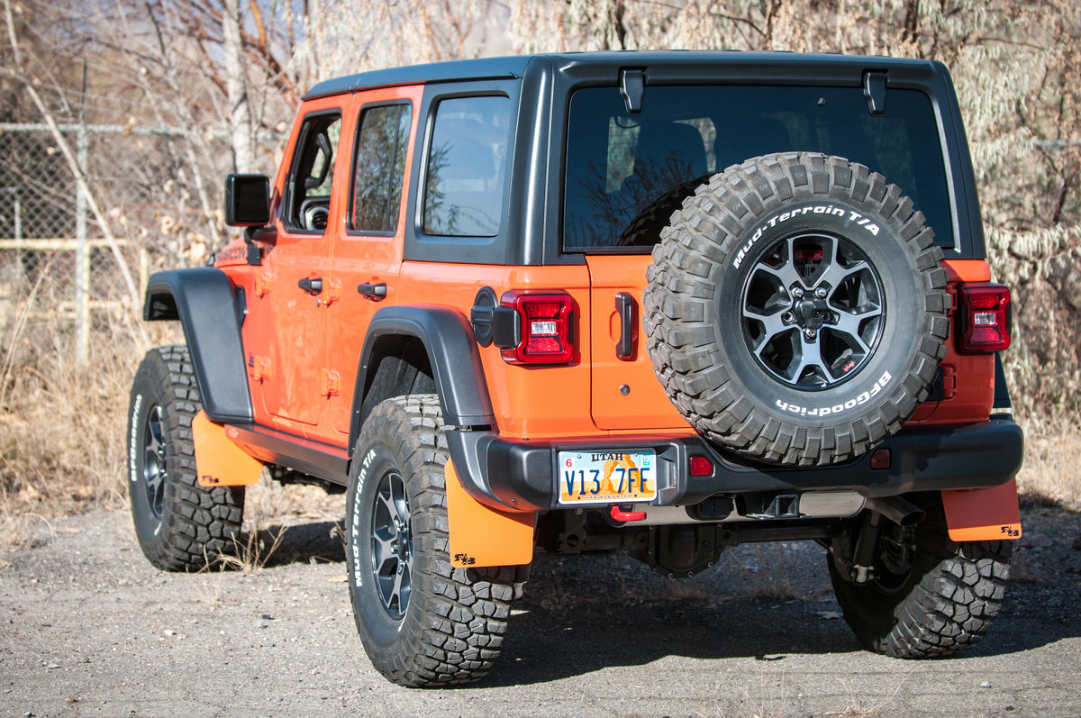 Jeep Wrangler (JL, JLU) 2018+ Quick Release Mud Flaps - Front & Rear —  RokBlokz