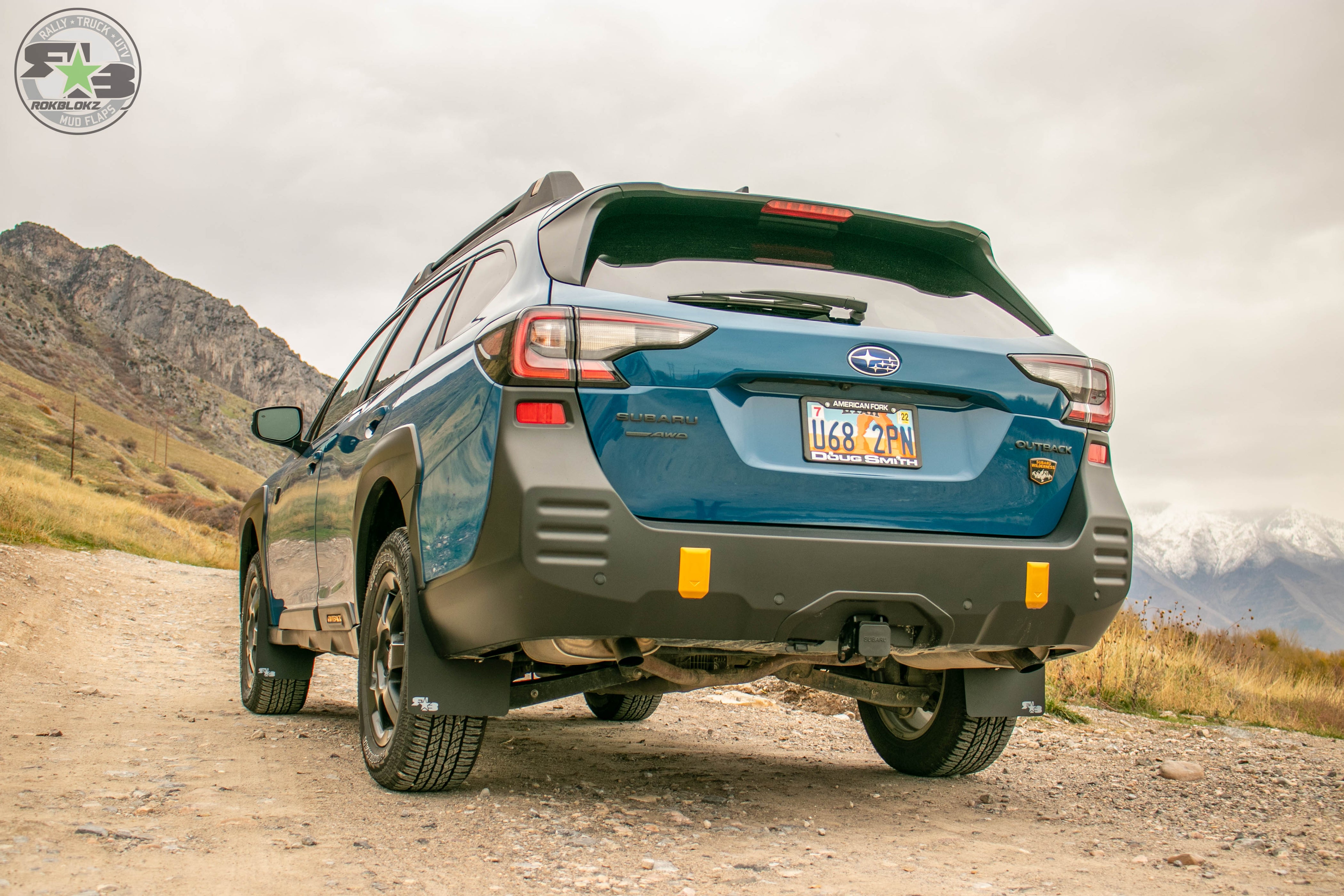 Subaru Outback WILDERNESS 2021+ Rally Mud Flaps — RokBlokz