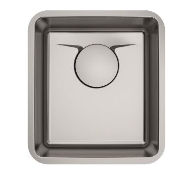 Kraus 17 KD1US17B INCH UNDERMOUNT SINGLE BOWL TRU16 GAUGE T304PLUS STAINLESS STEEL BAR SINK WITH VERSIDRAIN ASSEMBLY, AND U-FLOW WATERWAY WITH CAP IN RADIANT PEARL FINISH