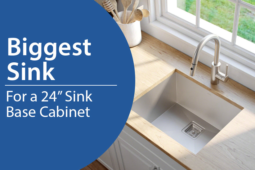 Biggest Sink Possible For A 24 Inch Sink Base Cabinet