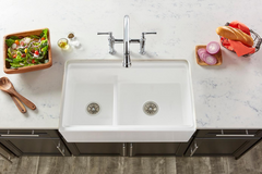 SWUF3320, elkay white farmhouse fireclay kitchen sink