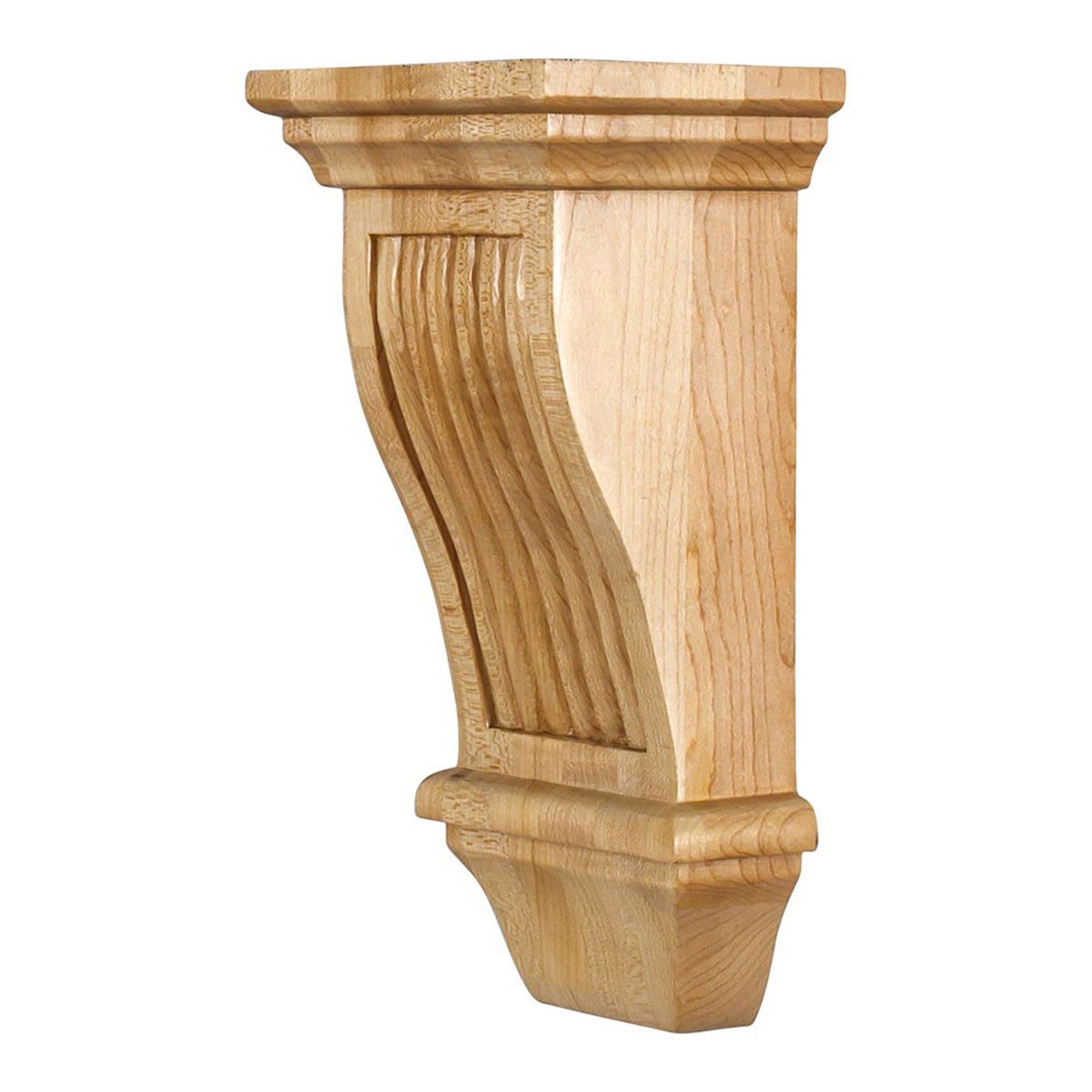 Hardware Resources 5" x 4" x 10" Cherry Renaissance Reeded Corbel