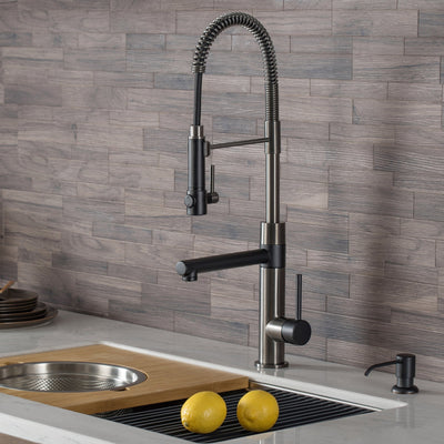 KRAUS Touchless Single Handle Kitchen Faucet in Matte Black — DirectSinks