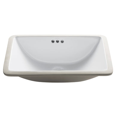 Elavo 20-1/2 in. Oval Porcelain Ceramic Drop-In Top Mount Bathroom Sink in  White with Overflow Drain