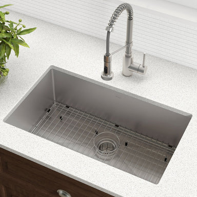 Kraus Outlast MicroShield 31.5 Scratch-Resist Single Bowl Stainless Steel Undermount Kitchen Sink KBU14E