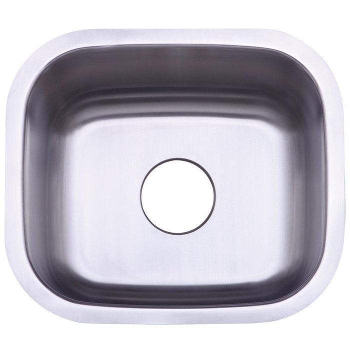 Gourmetier Ku14167bn Country Stainless Steel Single Bowl Undermount Kitchen Sink Satin Nickel