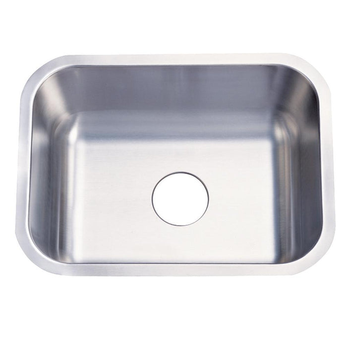 Gourmetier Ku23189bn Chicago Stainless Steel Single Bowl Undermount Kitchen Sink Satin Nickel