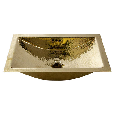 Nantucket Sinks RLB - 16.5 Hammered Brass Round Undermount