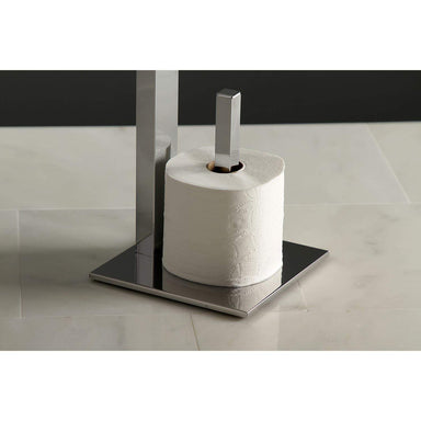 Black Matte Stainless Steel Recessed Toilet Paper Holder with