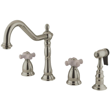 Kingston Brass Heritage Widespread 4-Hole Kitchen Faucet