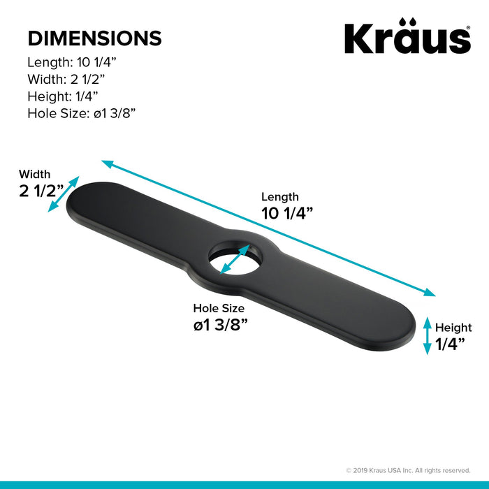 Kraus Deck Plate For Single Hole Kitchen Faucet Directsinks