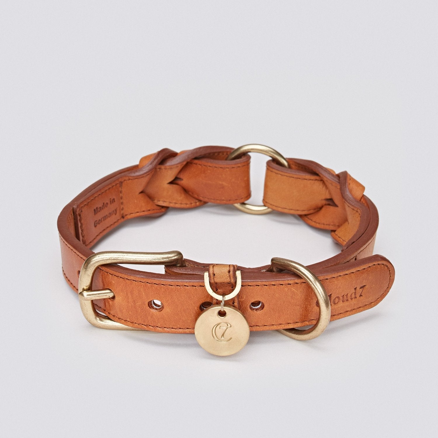 designer leather dog collars