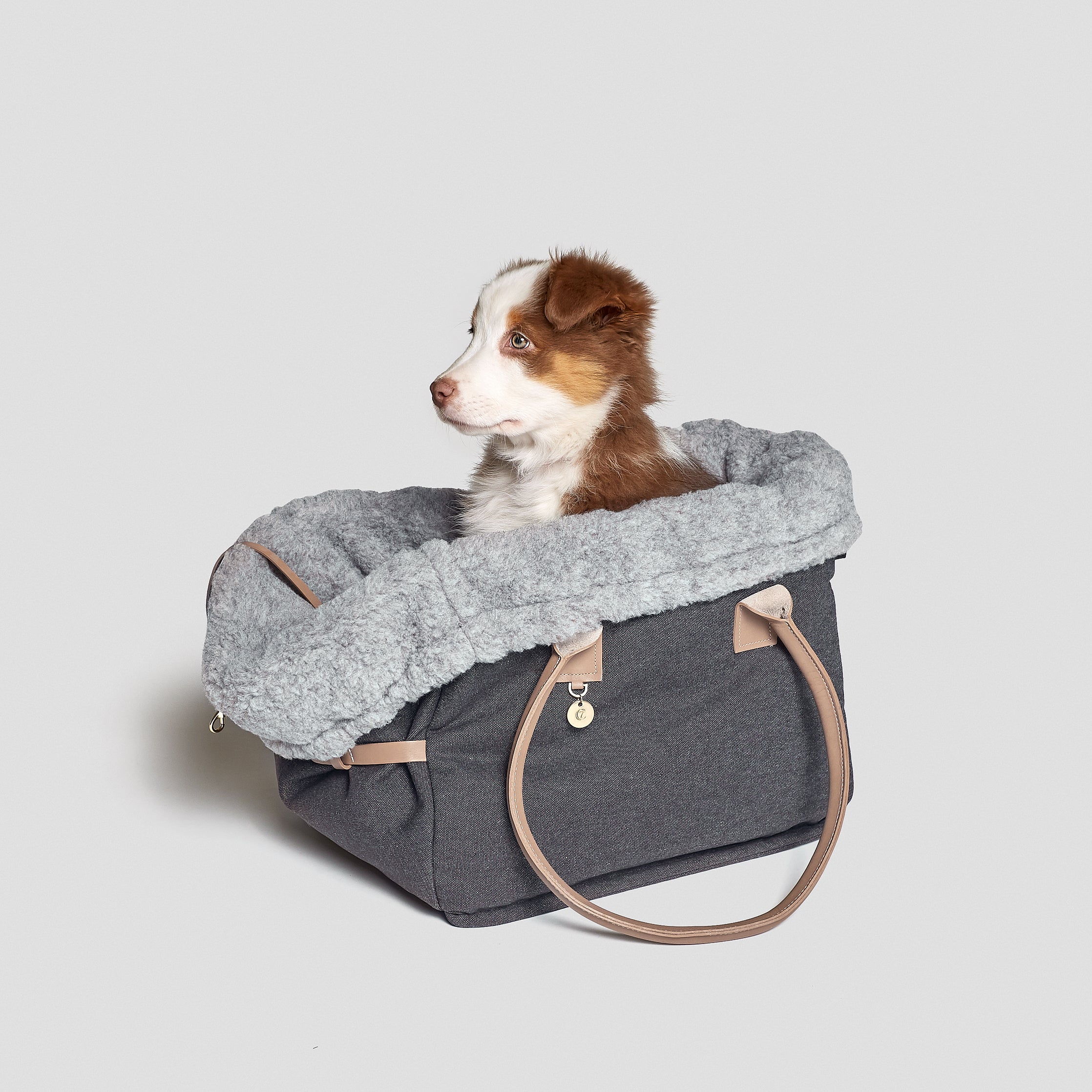 Heather Brown Dog Carrier | Designer Pet Carrier | Luxury Dog Carrier – Aurora Pets - Designer ...