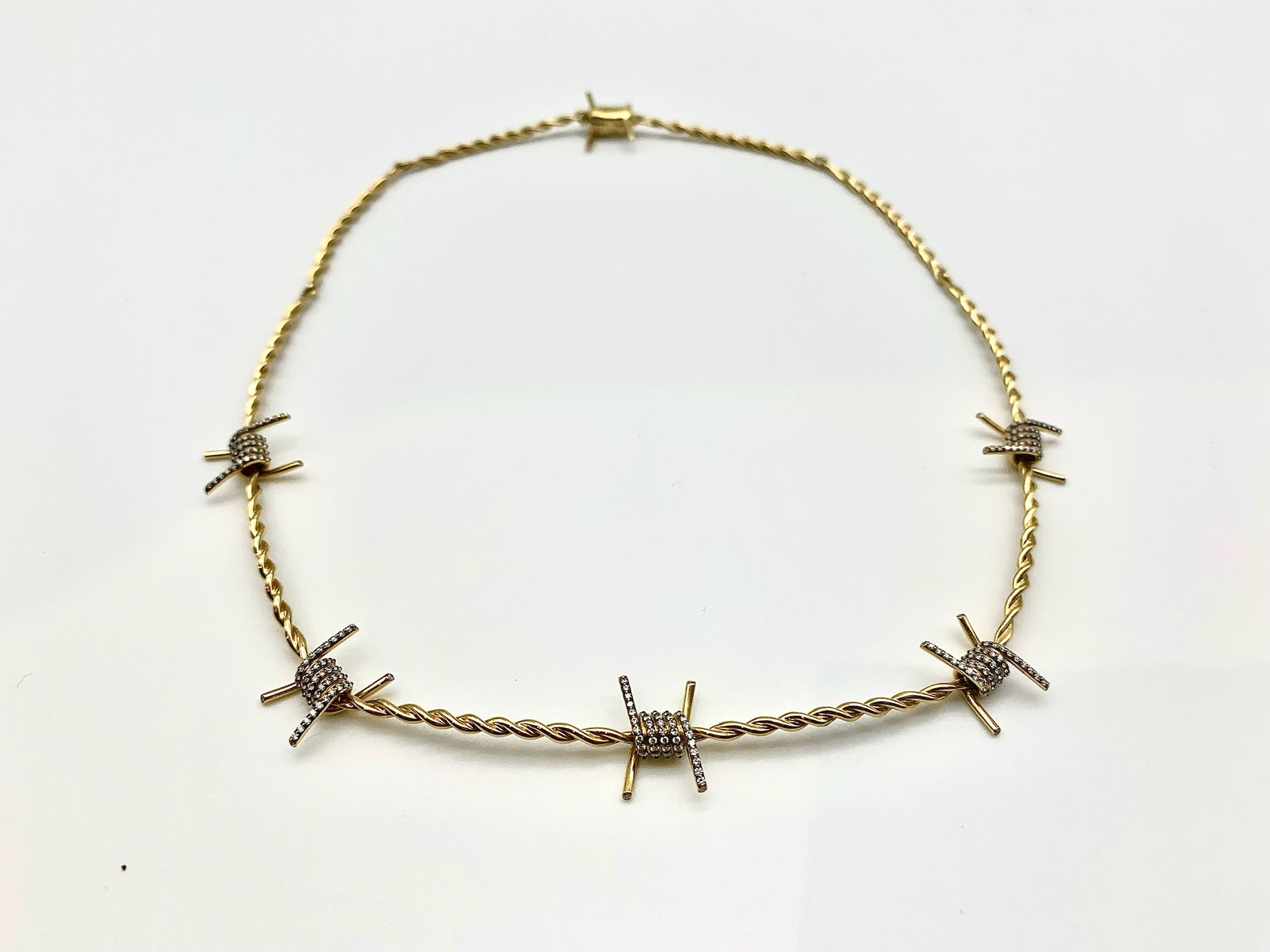 Natasha Zinko Safetypin Detail Silver Bracelet in Metallic  Lyst