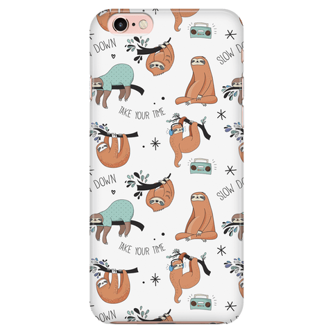 Image of White Sloth Collage Phone Case Phone Cases iPhone 6/6s 