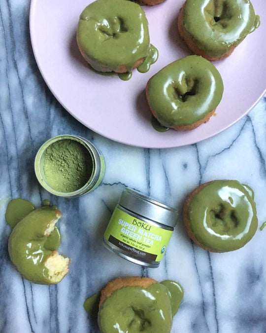 Vegan Matcha Green Tea Donuts BoKU® Superfood