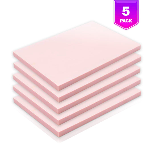 Incraftables Rubber Stamp Kit (5-Pack). Linoleum Block Kit W/ Cutting  Blades Tools (6pcs). Block Printing Kit (6in x 4in x ¼ in) Light Pink  Color. - Yahoo Shopping