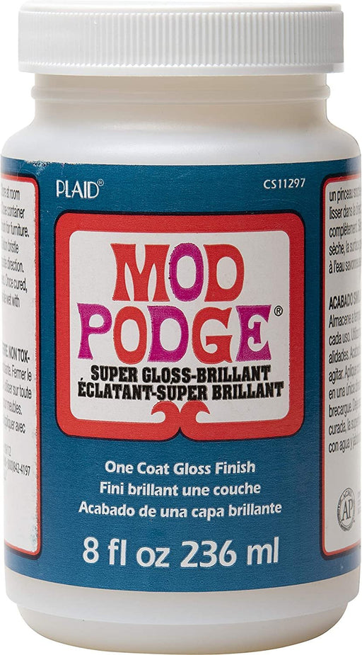 mod podge mega glitter 8 oz silver, gold, or hologram