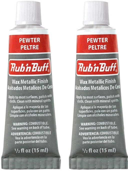 Rub 'N Buff Metallic Wax Finish .5oz-Pewter — Grand River Art Supply