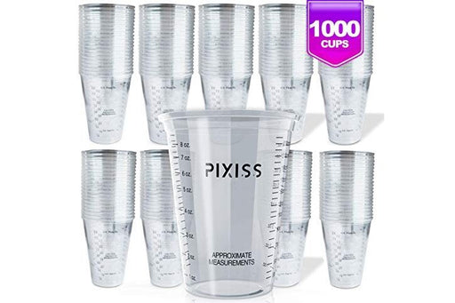  Disposable Epoxy Resin Mixing Cups with Measurements (50-Pack)  Pixiss Mixing Cups for Epoxy Resin, Epoxy Mixing Containers, Epoxy Cups For Epoxy  Measuring Cups - 20 Resin Mixing Sticks : Arts, Crafts