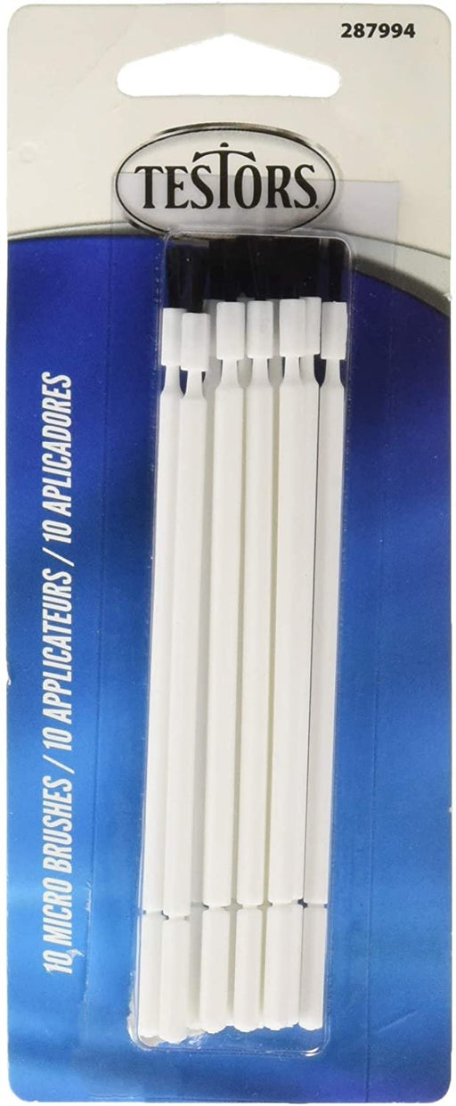 Testors Cement Plastic Model Glue Adhesive 2-Pack, 6 Fine Detail Miniatures  Paint Brushes