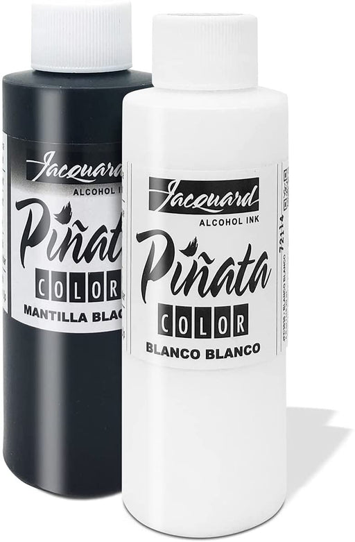 Jacquard Pinata Blanco White and Mantilla Black Alcohol Ink Colors