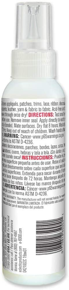 E6000 Fabri-Fuse Fabric Adhesive Glue (4-Ounce), for Rhinestones