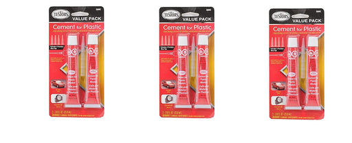 Testors Cement Plastic Model Glue Adhesive 2-Pack, 6 Fine Detail Miniatures  Paint Brushes