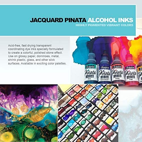 Jacquard Pinata Blanco White and Mantilla Black Alcohol Ink Colors (4- —  Grand River Art Supply