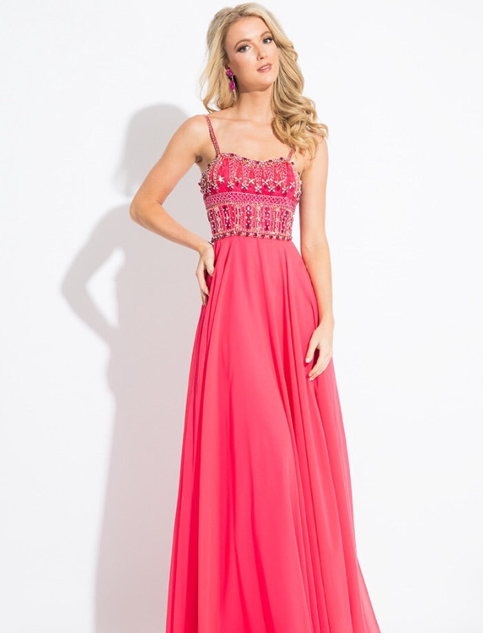 Rachel Allan 2118 Prom Dress Size 6 Watermelon