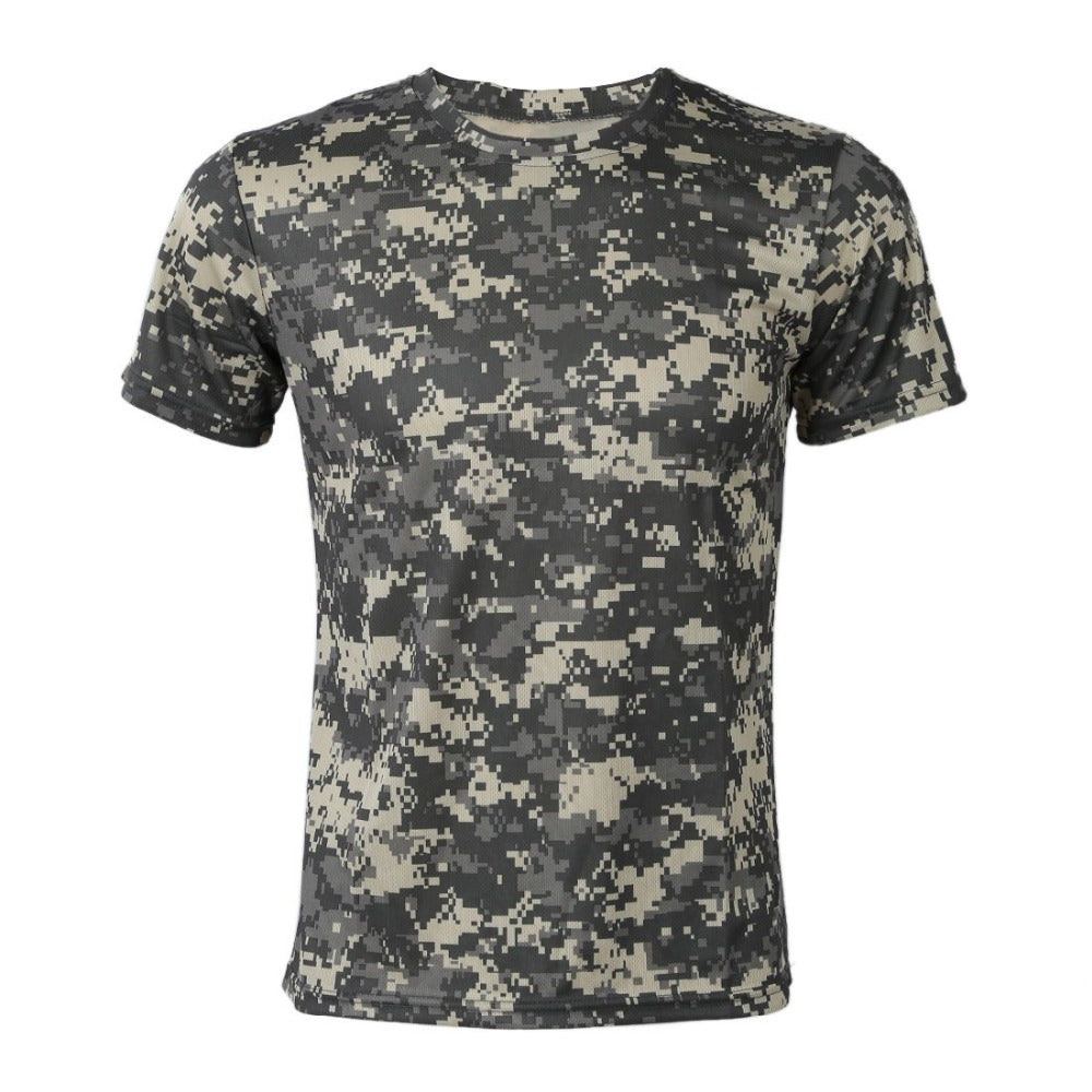Camouflage T-shirt Men Breathable Army Tactical Combat T Shirt Militar ...
