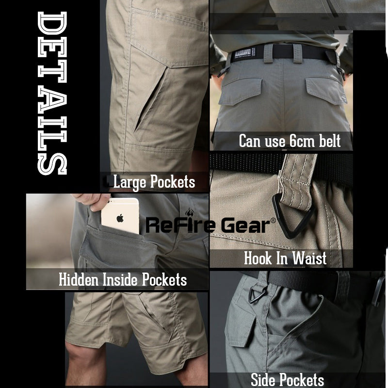 mens waterproof cargo shorts