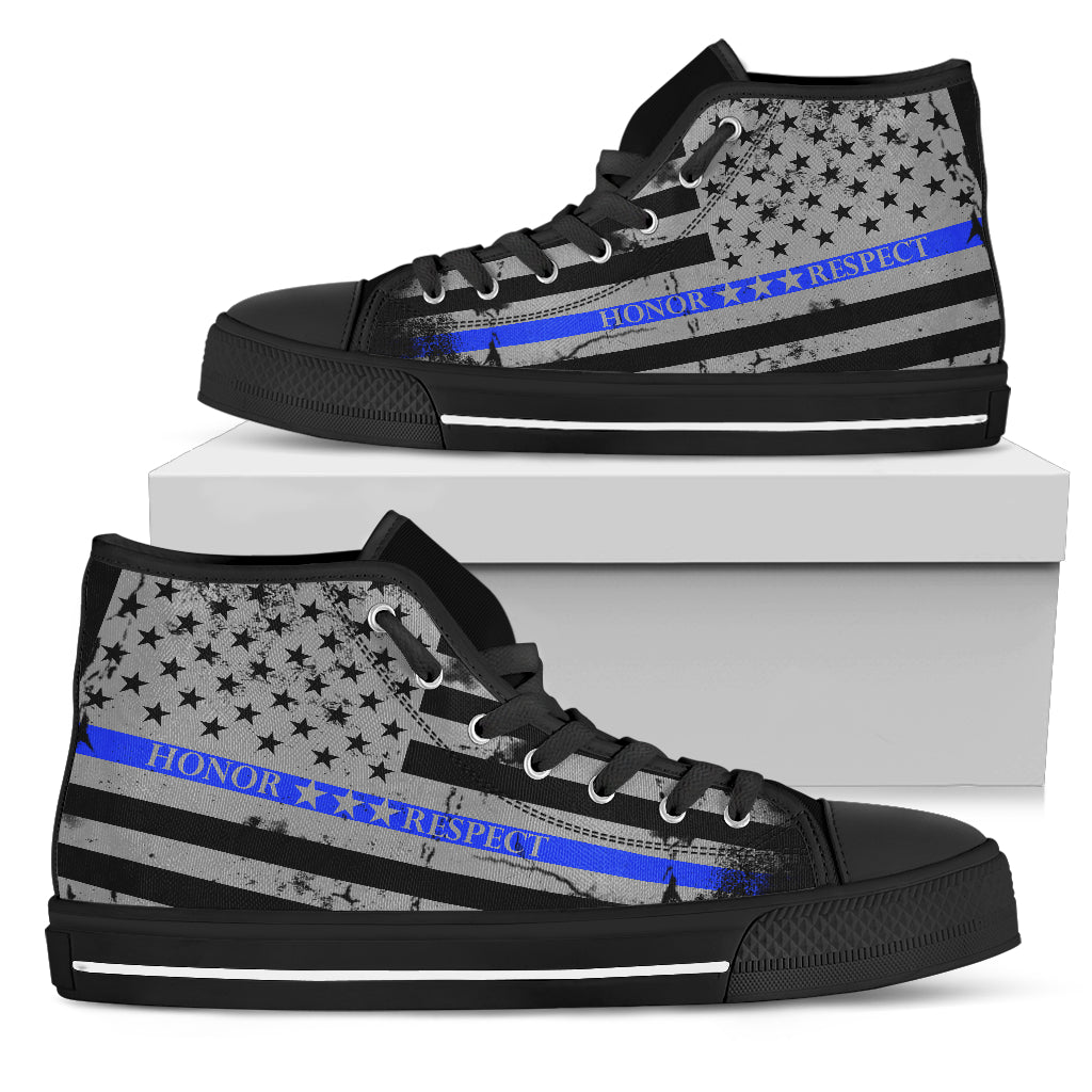 Honor Respect Blue Line Men's Shoes 