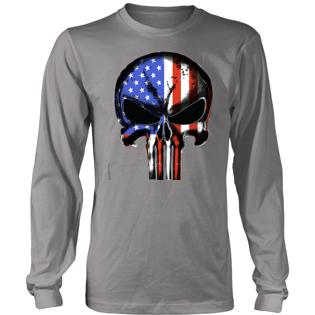 USA Flag Punisher T-shirt © - Towlivesmatter