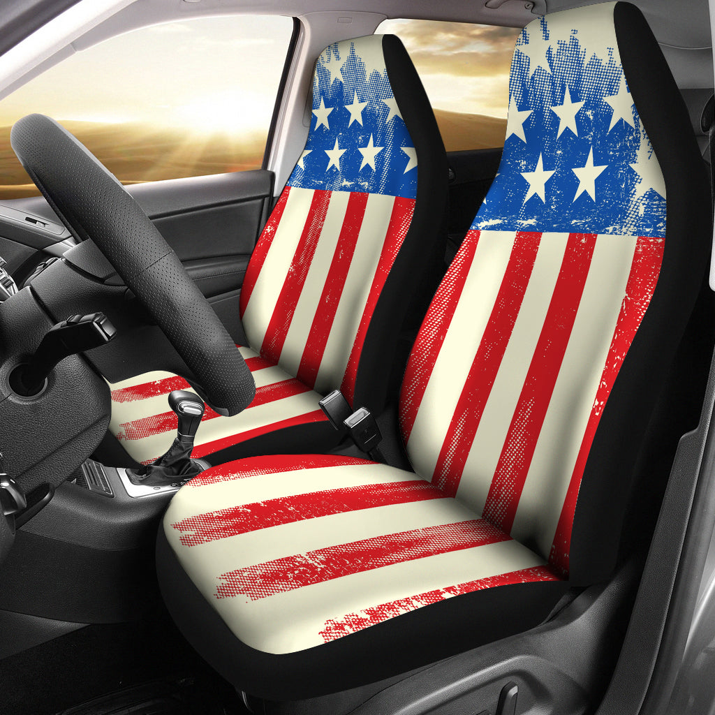 american flag car