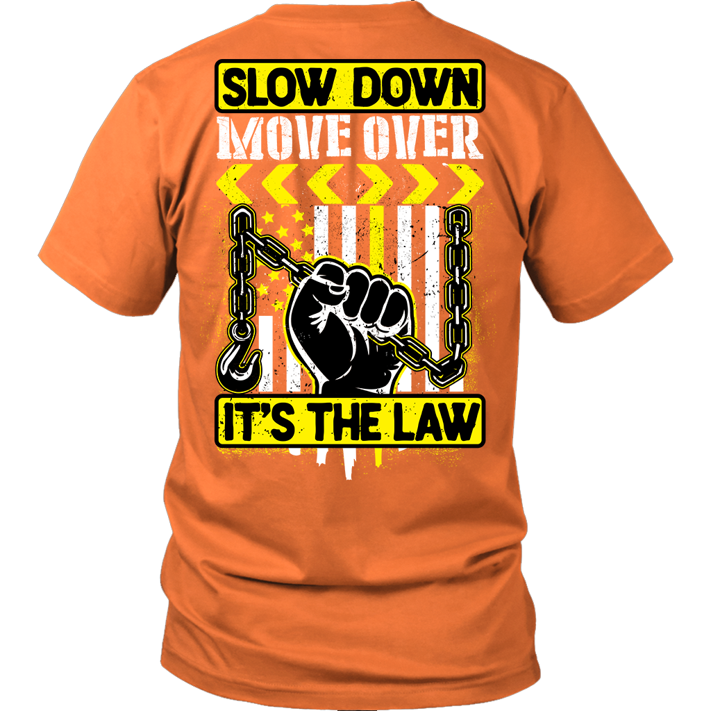 slow down move over flag