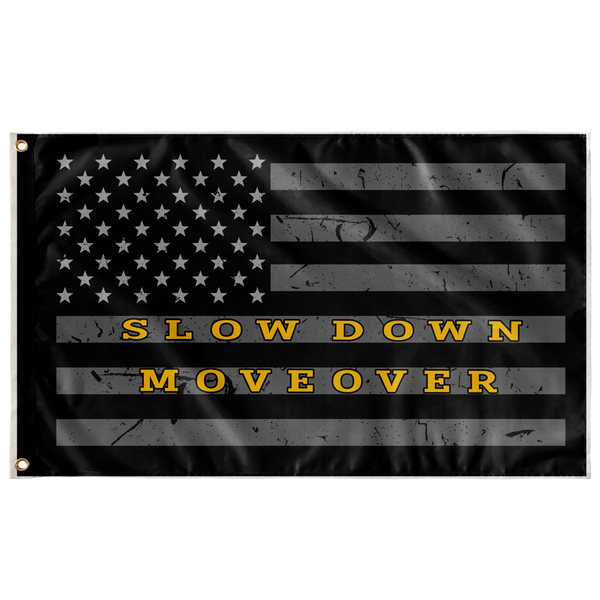 slow down move over flag